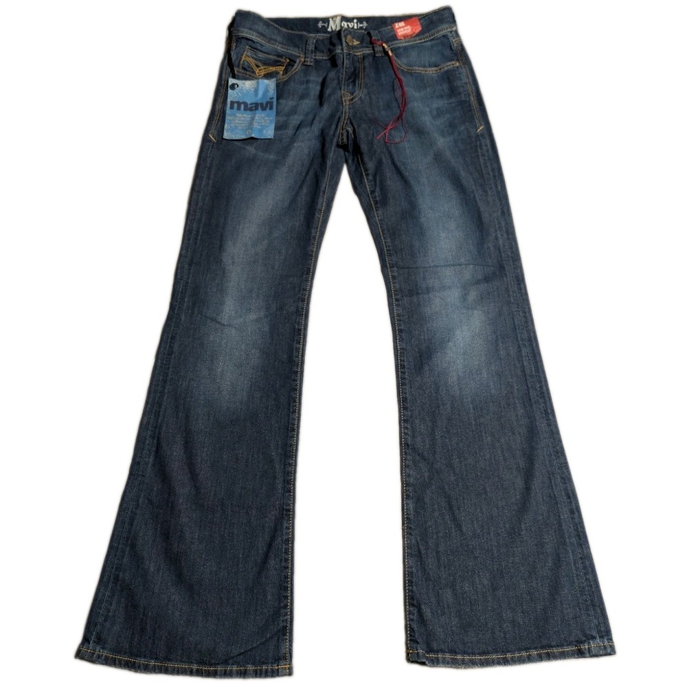 Mavi Zoe Jeans Womens 29x32 NWT Low Rise Bootcut Stretch Blue Denim Y2K